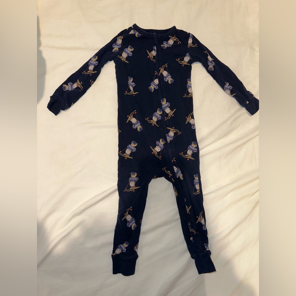 12-18 Month Ralph Lauren Zipper Footie Pajama